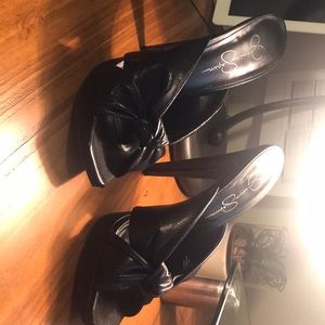 Jessica Simpson - Sally Black Shiny Coat